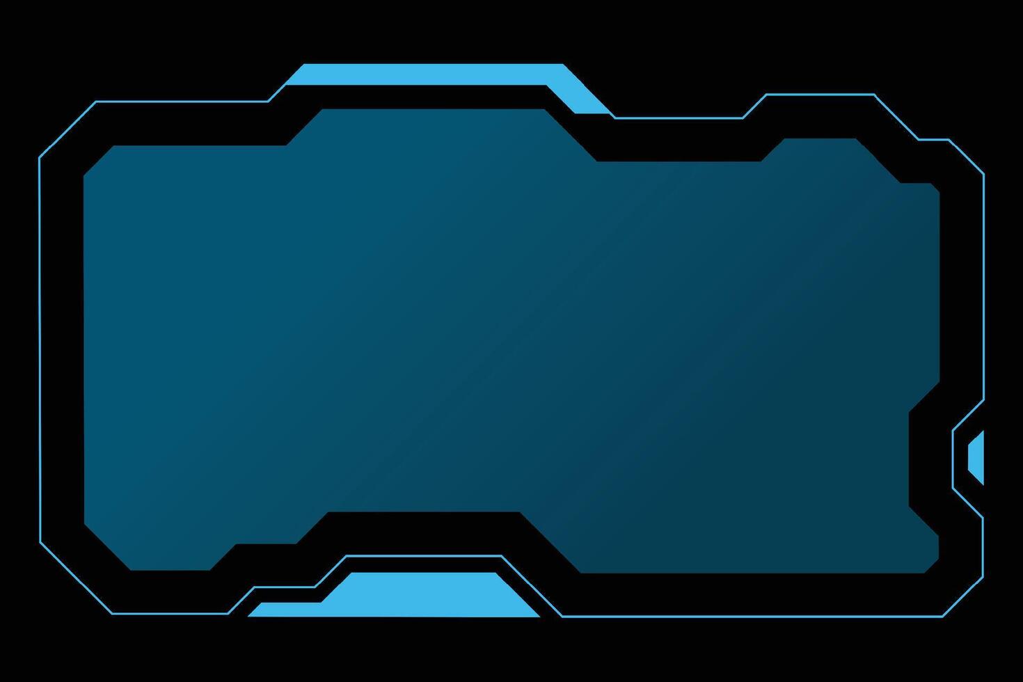 Futuristic HUD and GUI Screen System. High-Tech User Interface Visual System vector