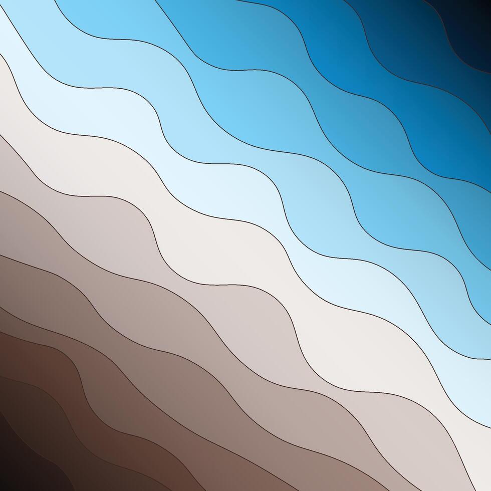 Gradient blue wave pattern Deep Ocean Background Abstract water design eps Sea nautical Images vector
