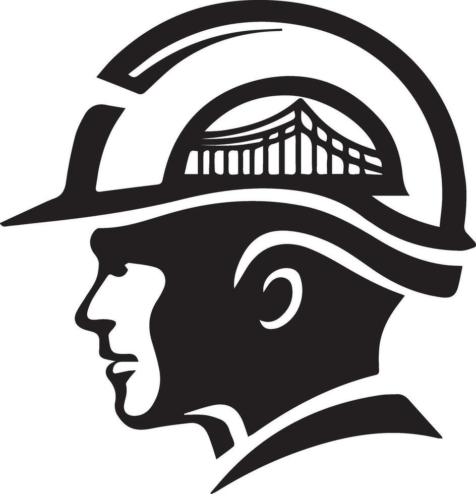 Dynamic civil engineer logo vector