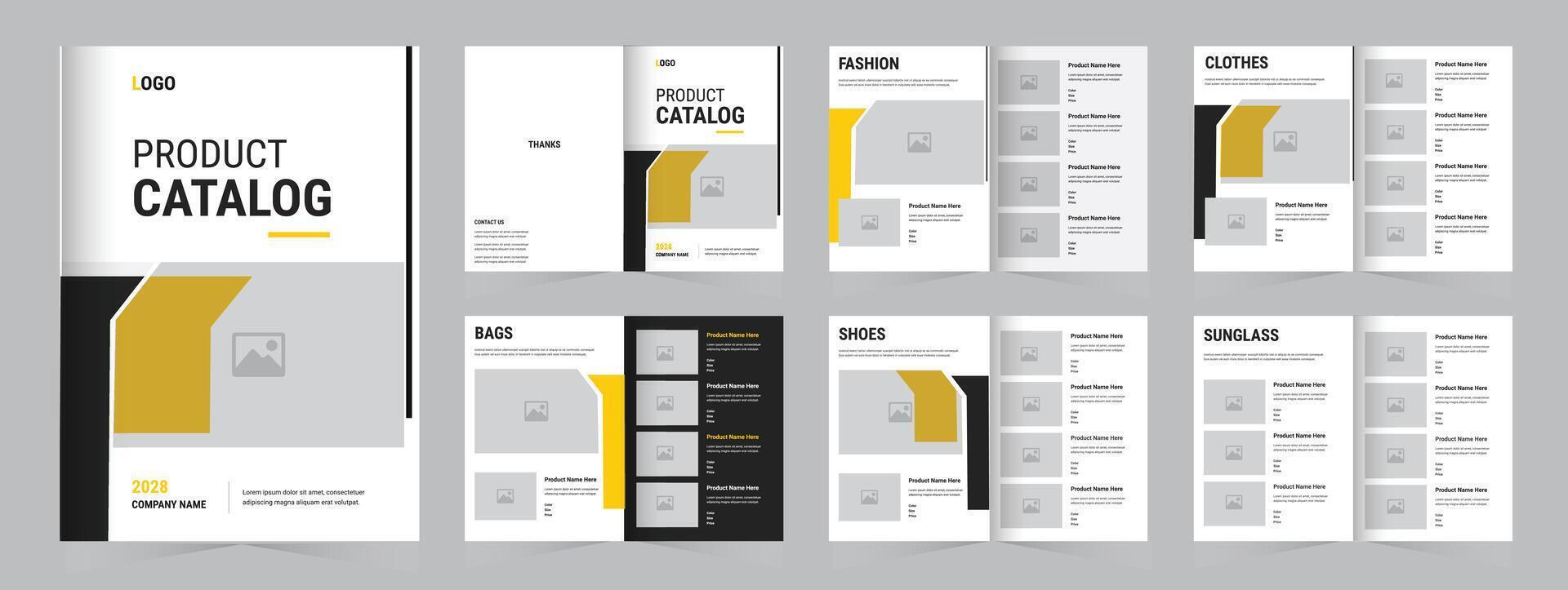 Product Catalogue Design Template, Catalogue template design, fashion product catalog design editable vector