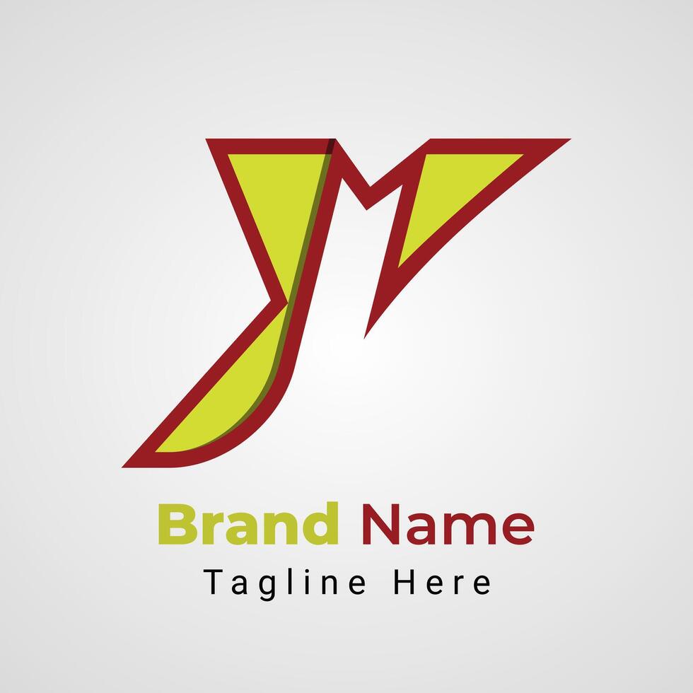 Letter Y Bookmark Logo, simple logo of letter Y arranged to form Bookmark negative space vector
