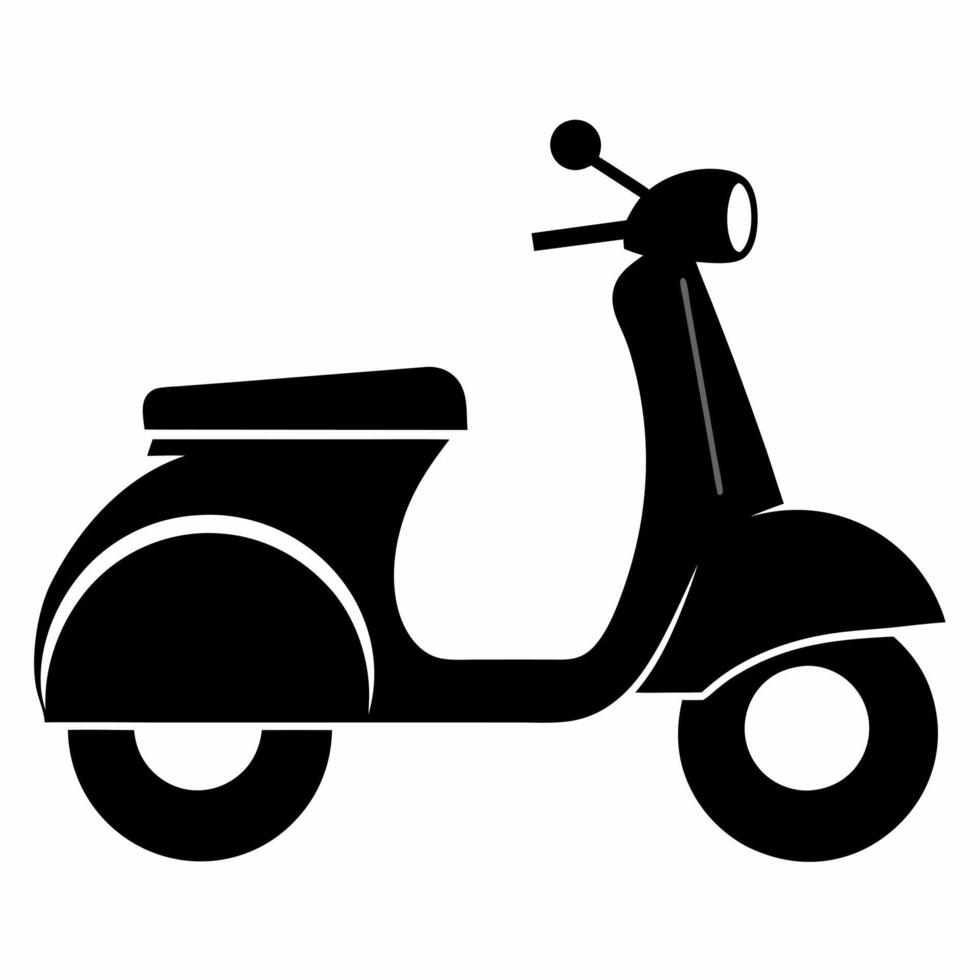 Scooter Silhouette Illustration vector