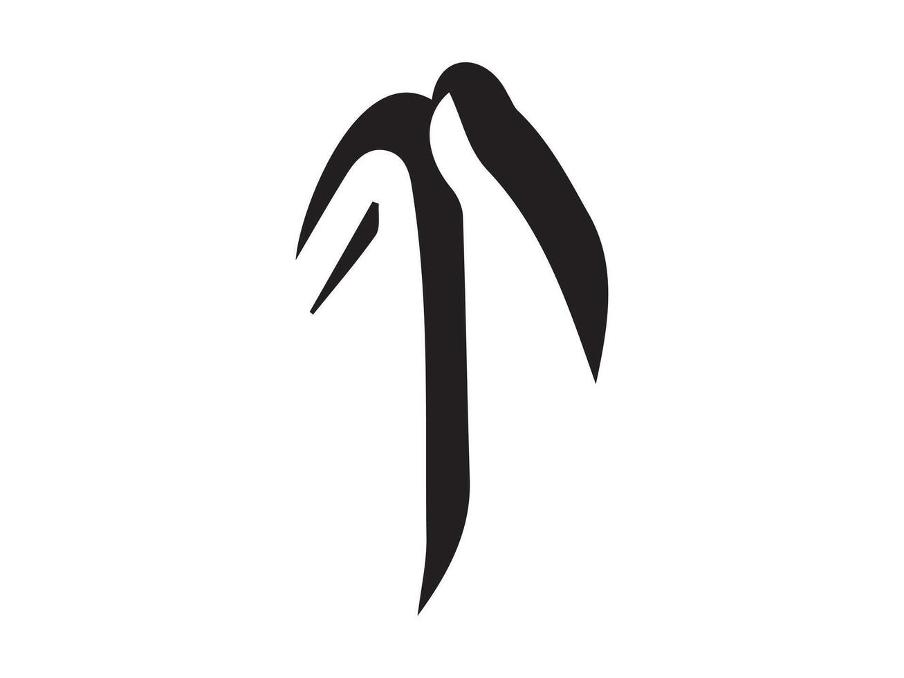 Hand-drawn straight volumetric black arrow isolated on a white background. Concept of direction, navigation, pointers, movement. Design element, symbol, and sign. Doodle vector