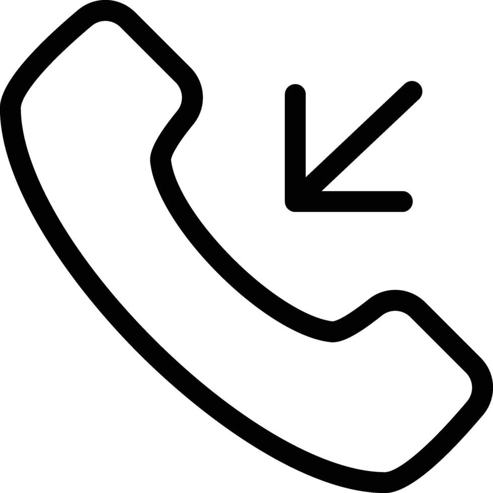 Incoming Call Icon, Telephone Icon, Phone Call Sign, Telephone Call Symbol, Technology Related Icon vector