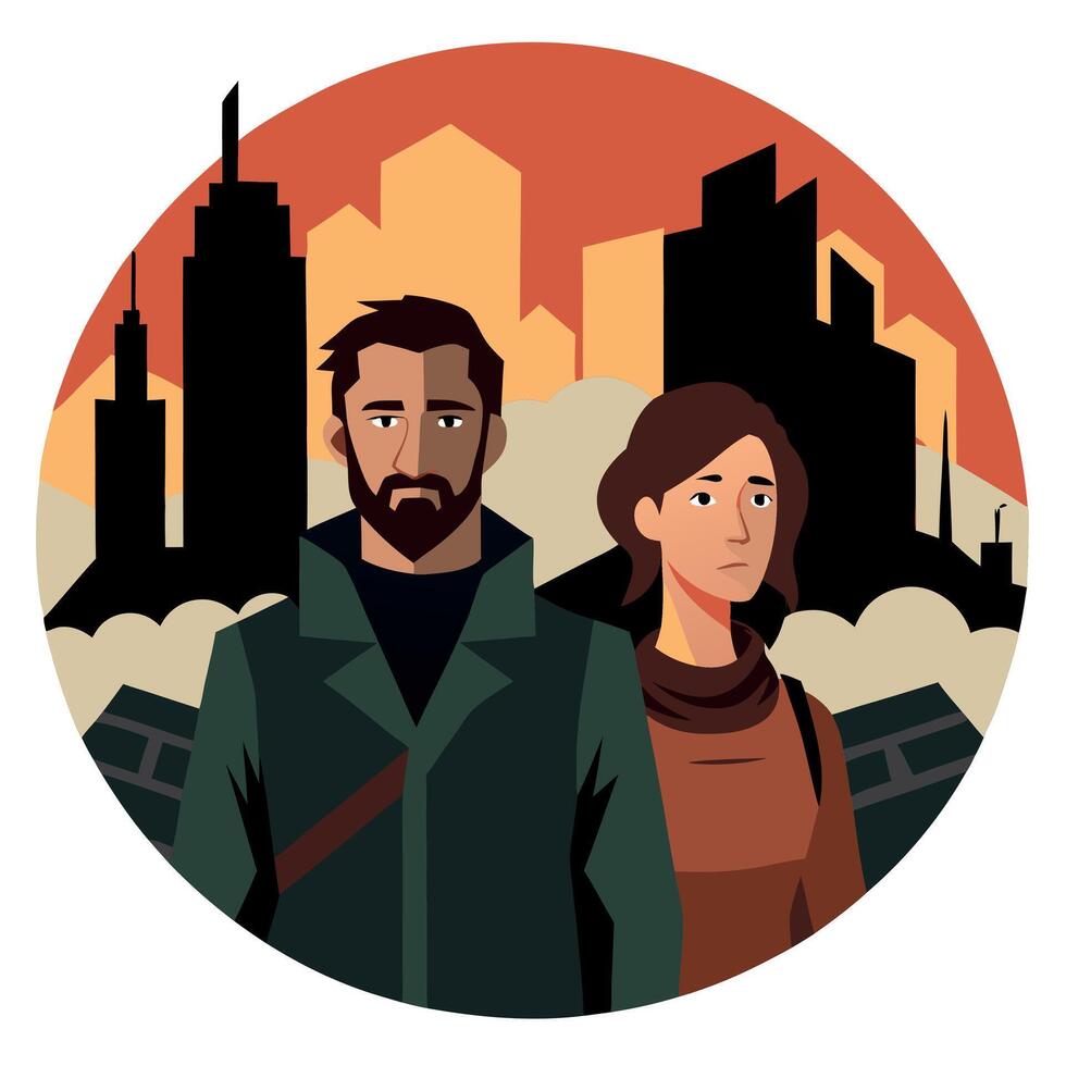 The last of us 2 - the city vector