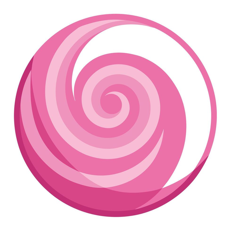 Sweet pink candy abstract spiral background vector