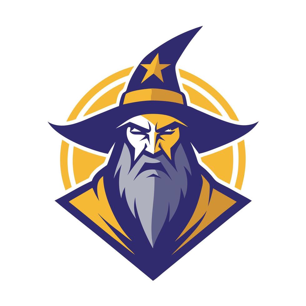 The wizard mascot for a basketball team vector