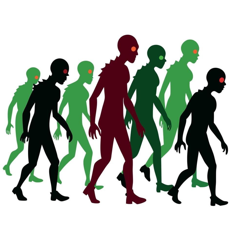 The evolution of man vector