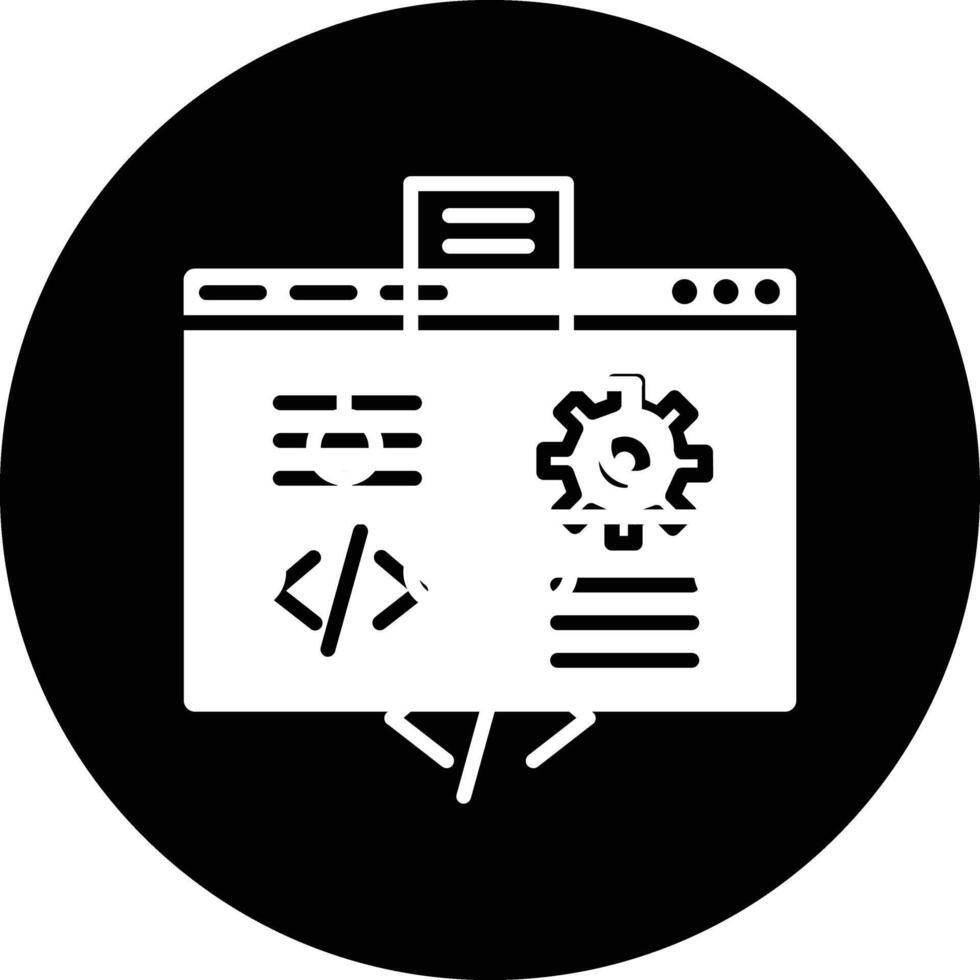 Web Development Illustration Icon vector