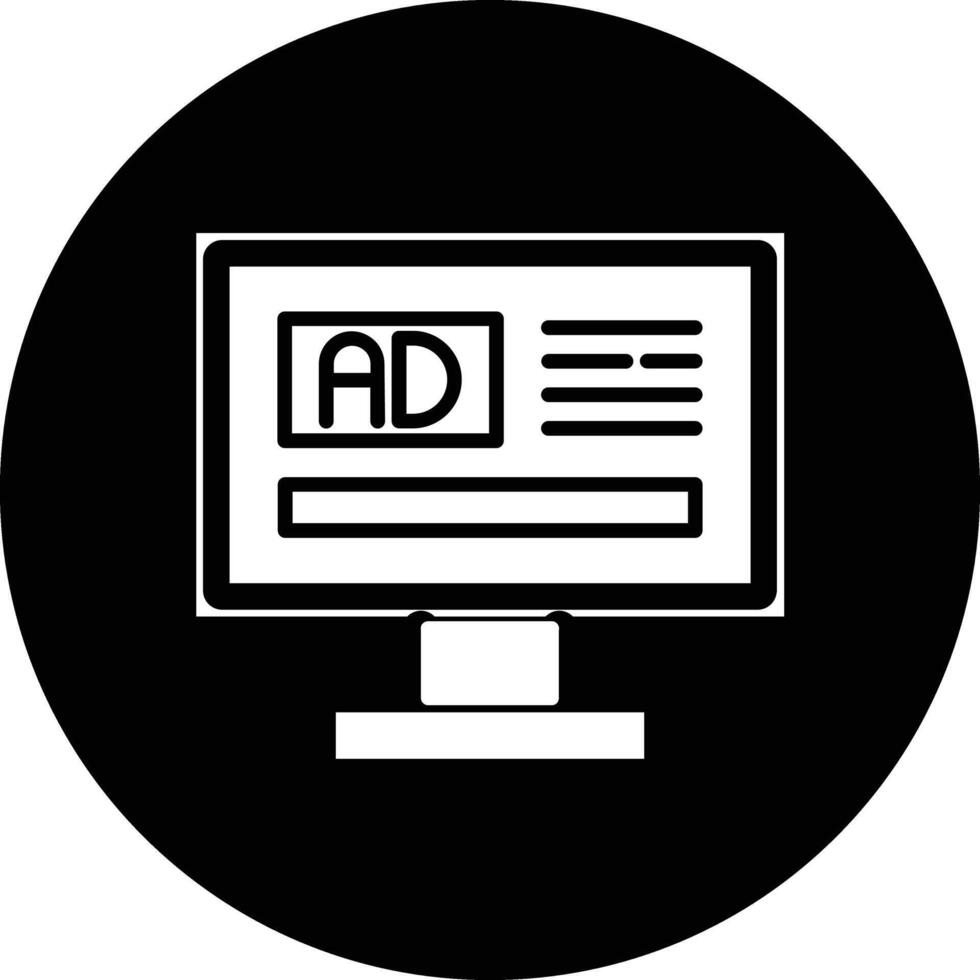 Online Ads Illustration Icon vector
