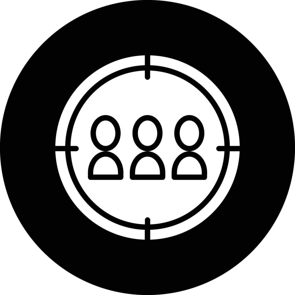 A black and white image of a group of people in a circle vector