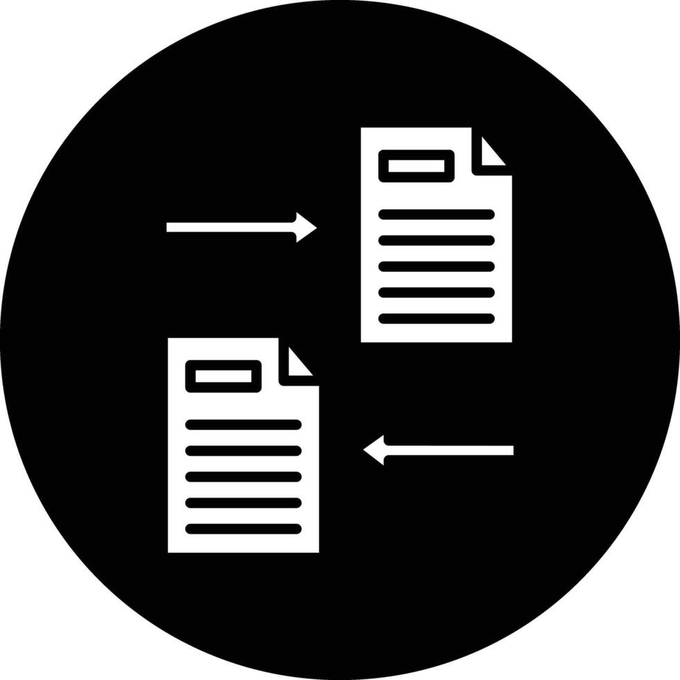 File Sharing Illustration Icon vector