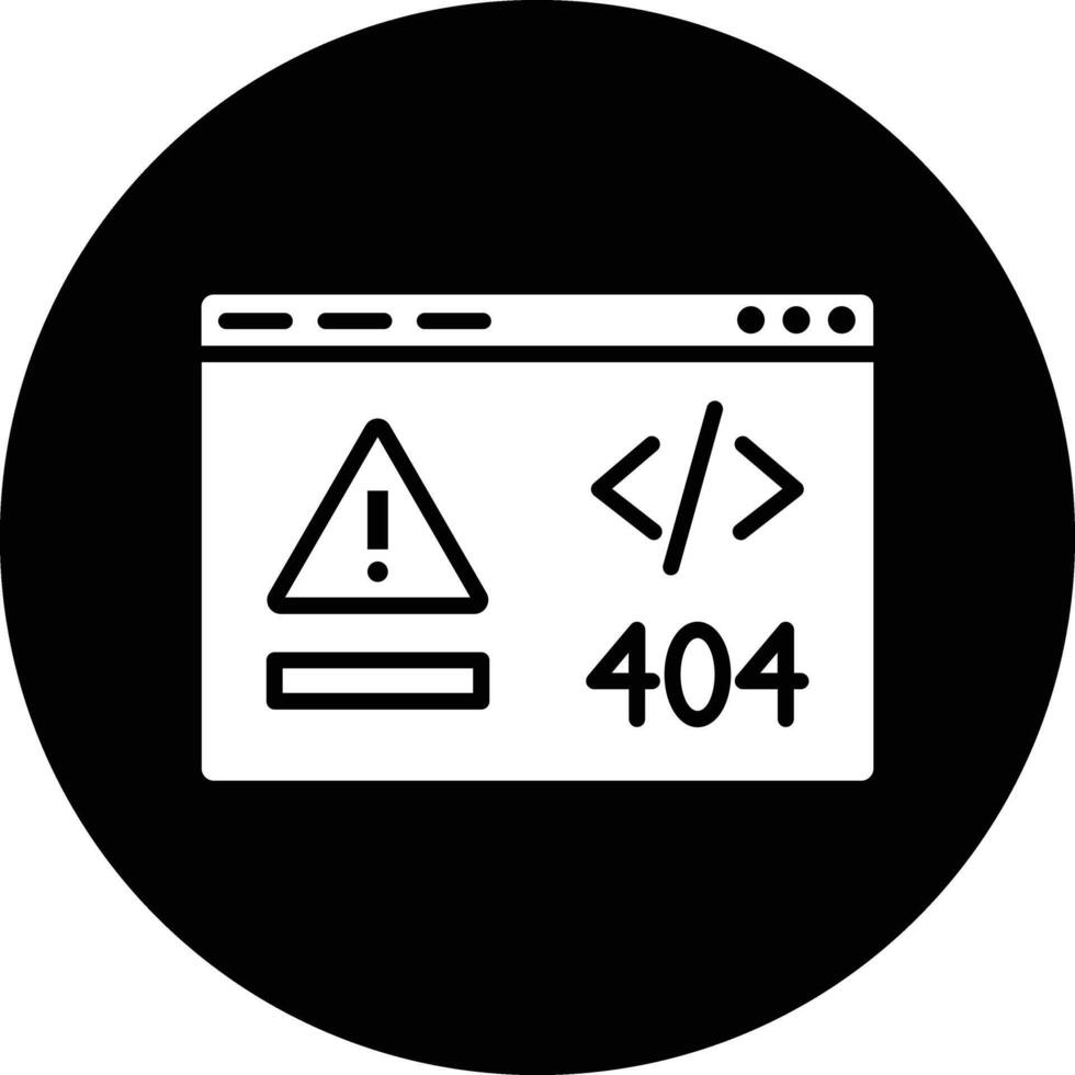 Code Error Illustration Icon vector