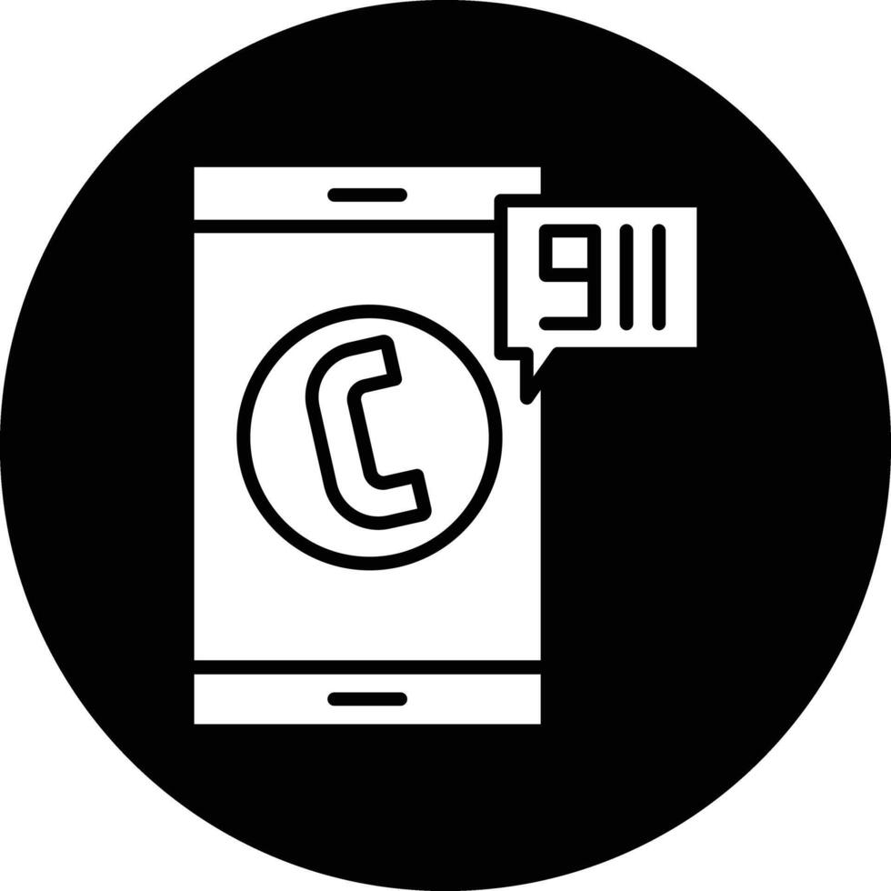 Call 911 Illustration Icon vector