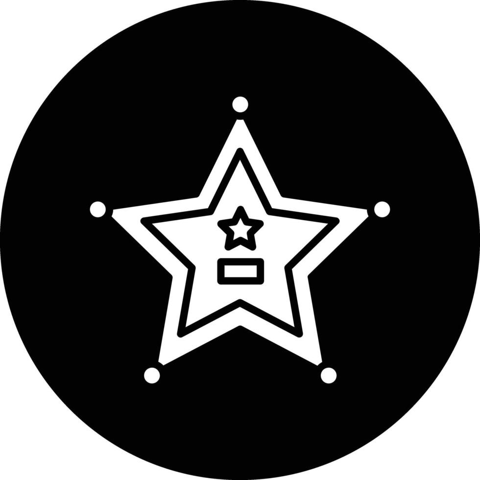Sheriff Badge Illustration Icon vector