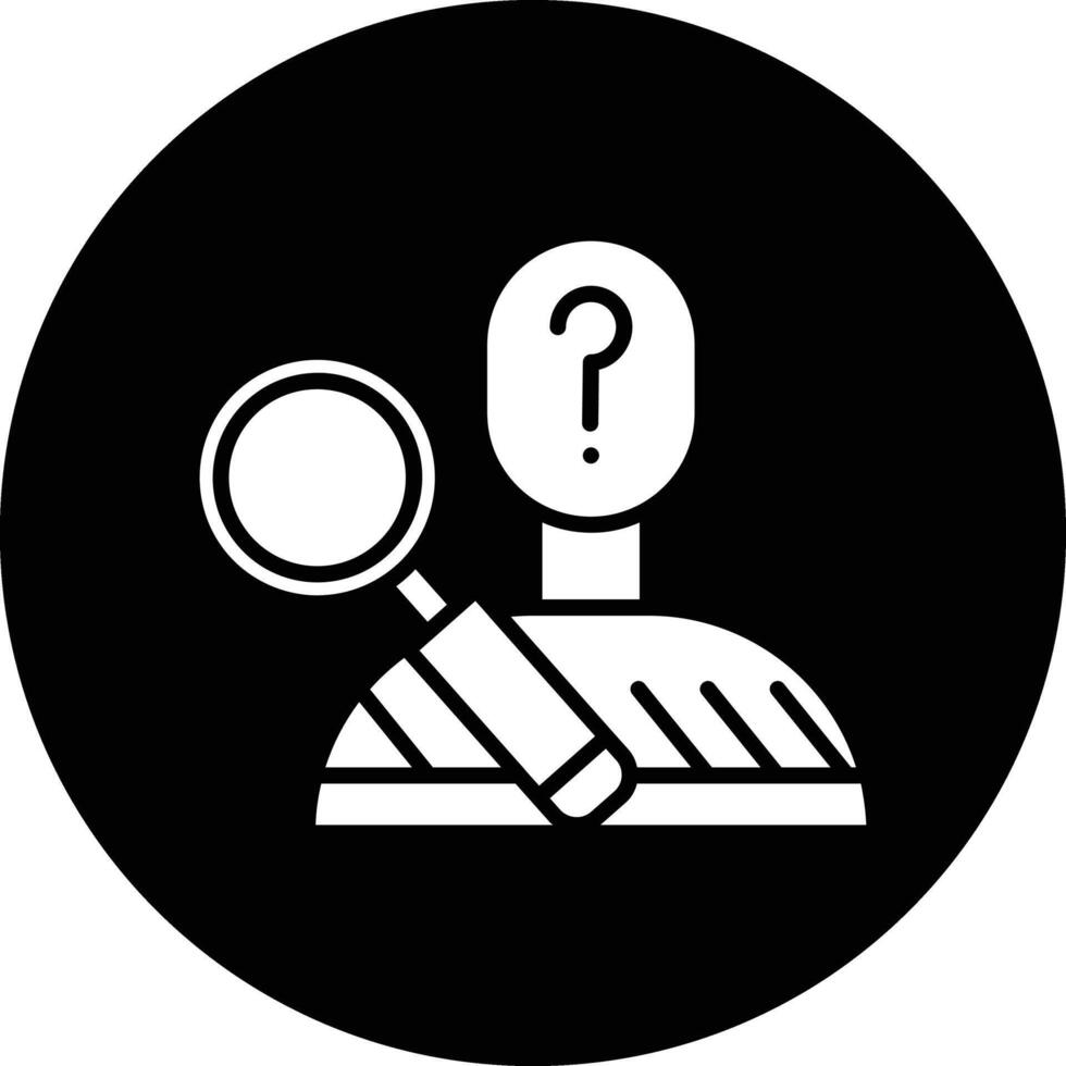 Suspect Illustration Icon vector