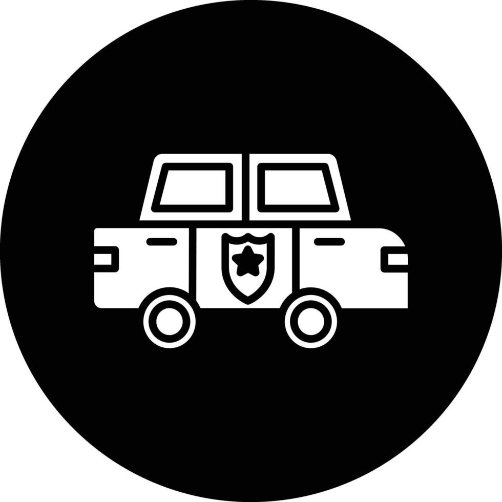 Police Car Illustration Icon vector