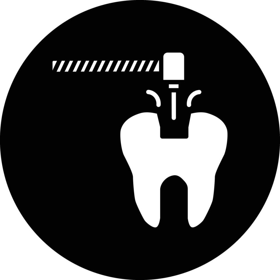 Dental Filling Illustration Icon vector