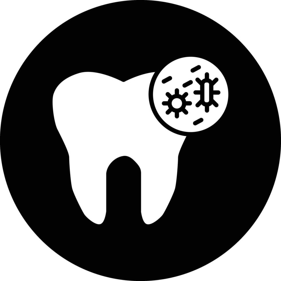 Tooth Infection Illustration Icon vector