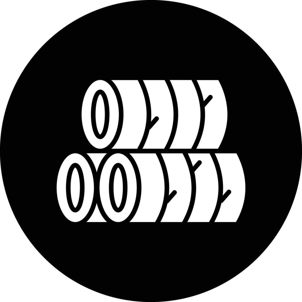 Hay Illustration Icon vector