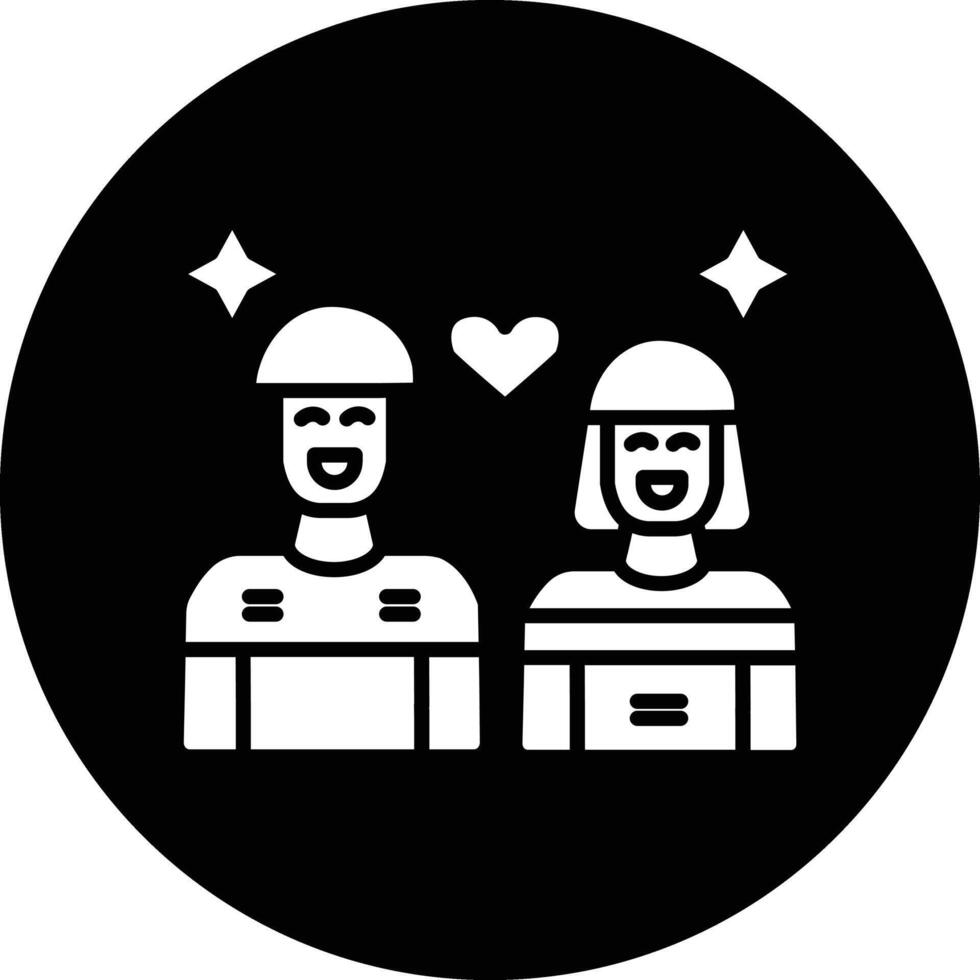 Couple Illustration Icon vector