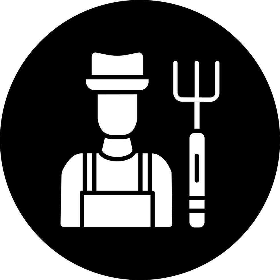 Farmer Illustration Icon vector
