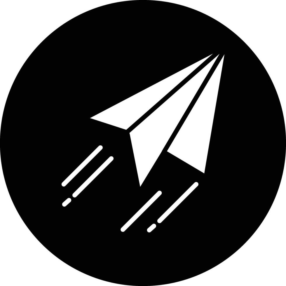 Paper Plane Illustration Icon vector