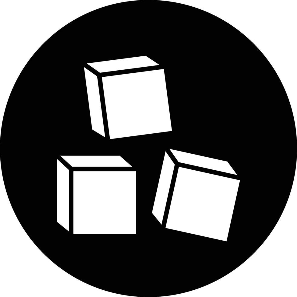 Blocks Illustration Icon vector