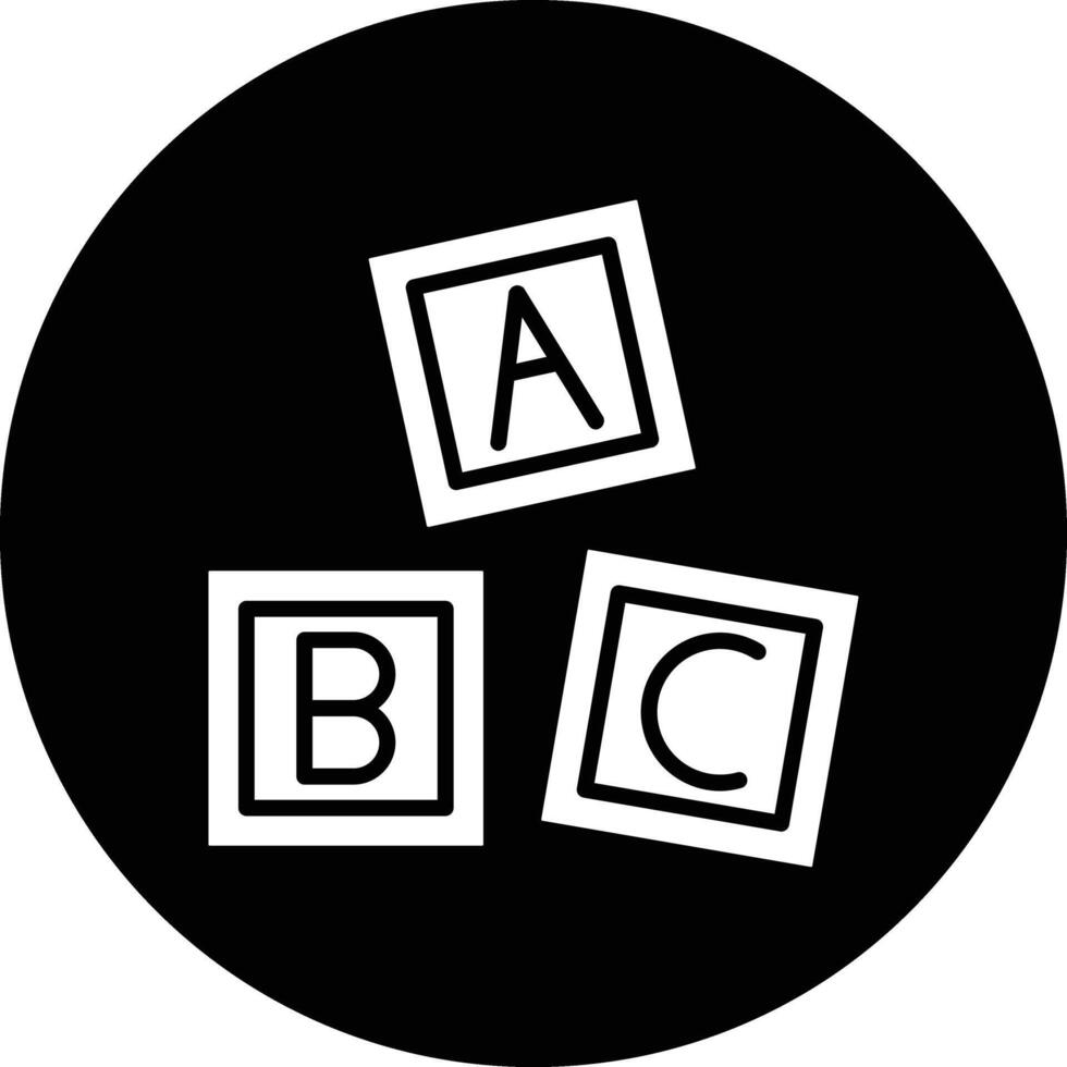 ABC Blocks Illustration Icon vector