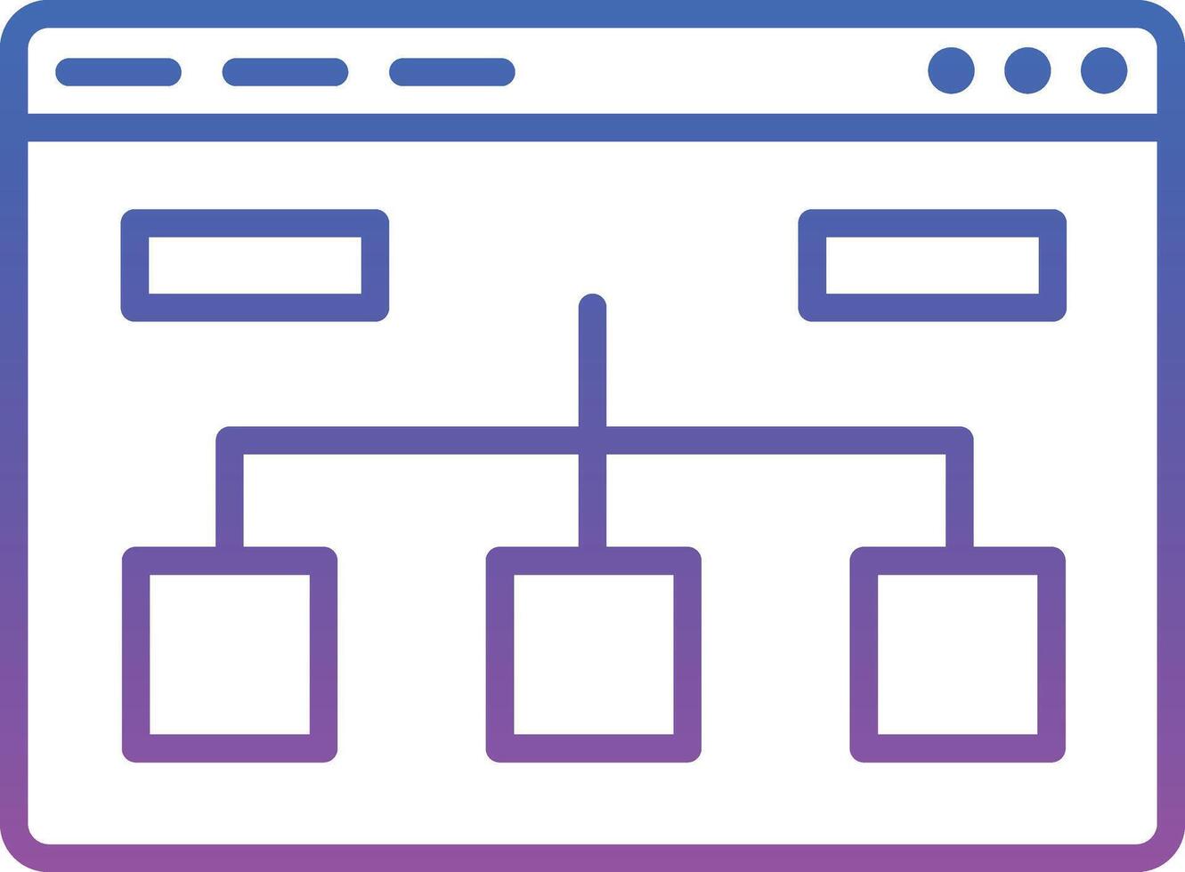 Website Structure Illustration Icon vector