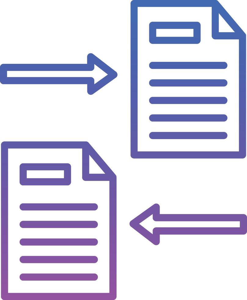 File Sharing Illustration Icon vector