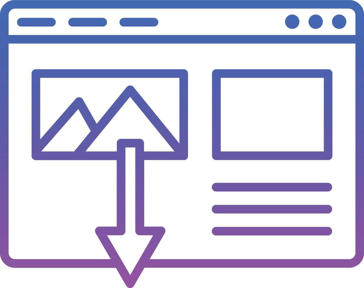 Landing Page Illustration Icon vector