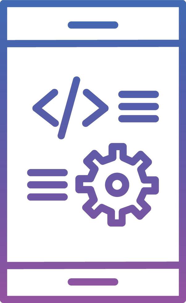 App Development Illustration Icon vector