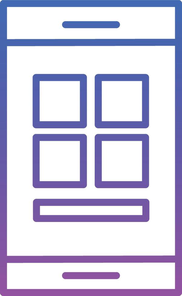 Mobile App Illustration Icon vector