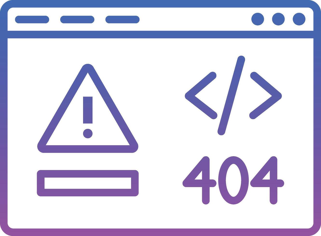 Code Error Illustration Icon vector