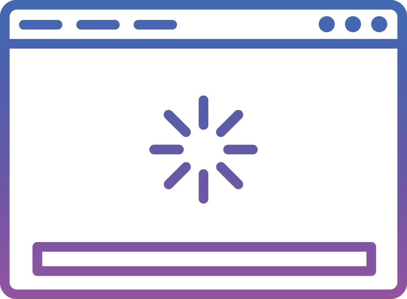 Web Loading Illustration Icon vector