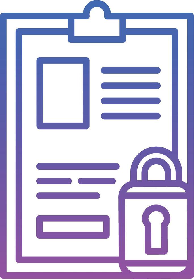 Confidential Illustration Icon vector