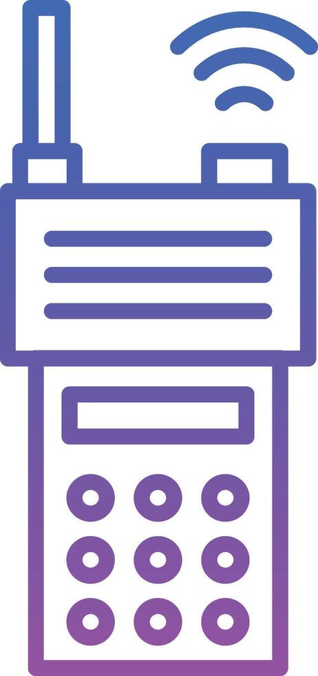 Walkie Talkie Illustration Icon vector