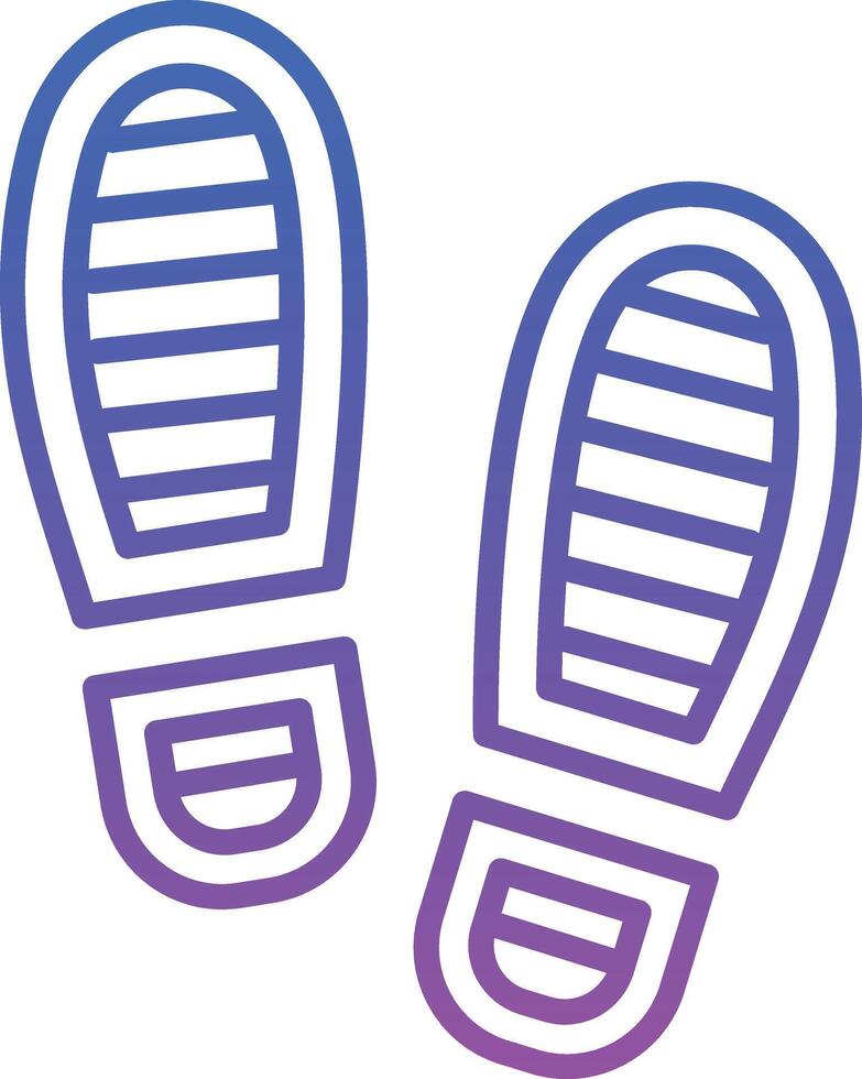 Footprint Illustration Icon vector