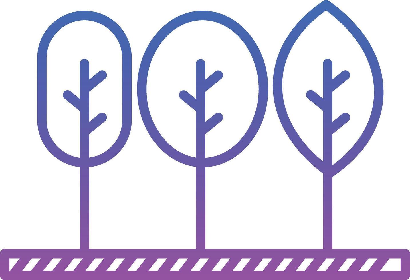 Forest Illustration Icon vector