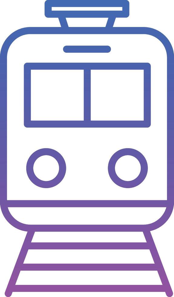 Tram Illustration Icon vector