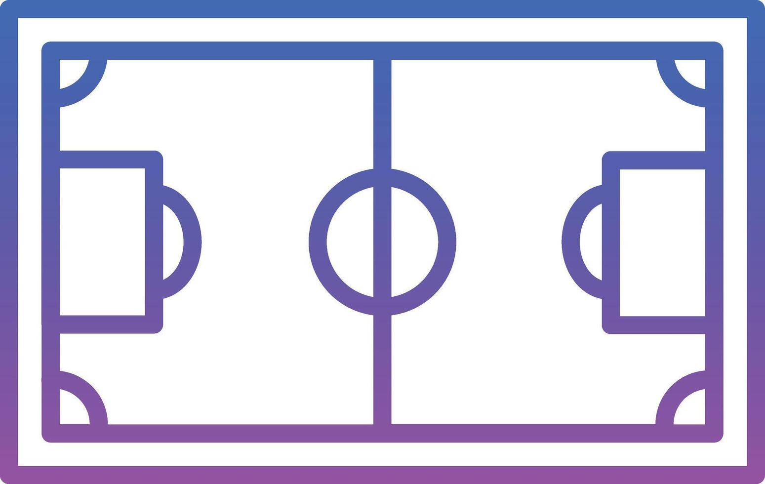 Football Field Illustration Icon vector