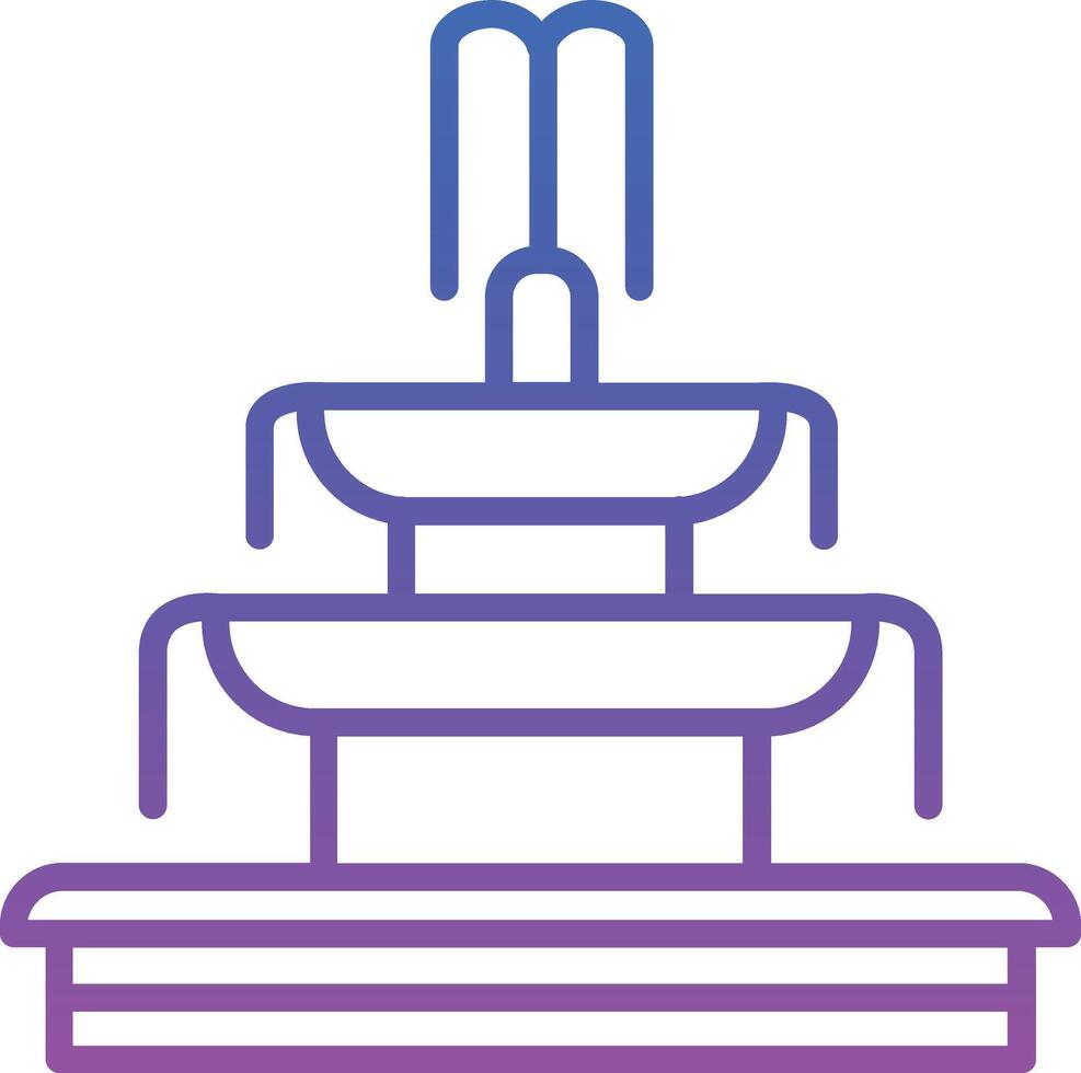 Fountain Illustration Icon vector