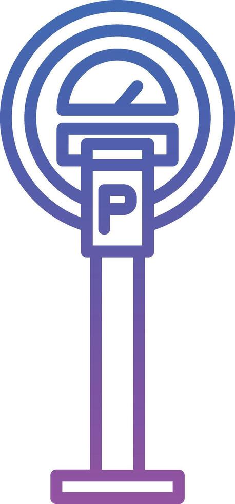 Parking Meter Illustration Icon vector