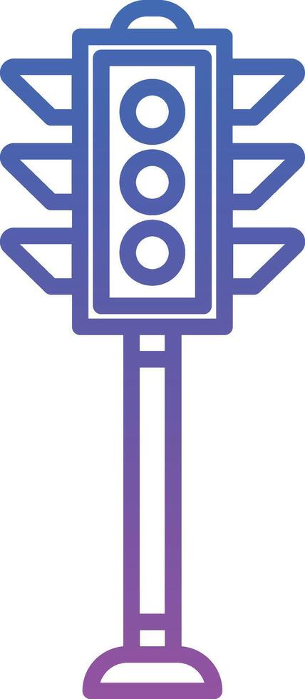 Traffic Lights Illustration Icon vector