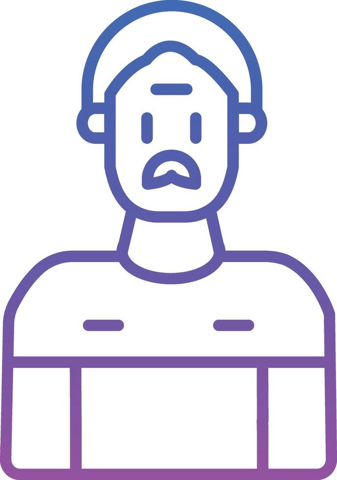Grandfather Illustration Icon vector