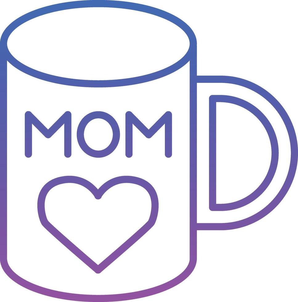 MOM Mug Illustration Icon vector