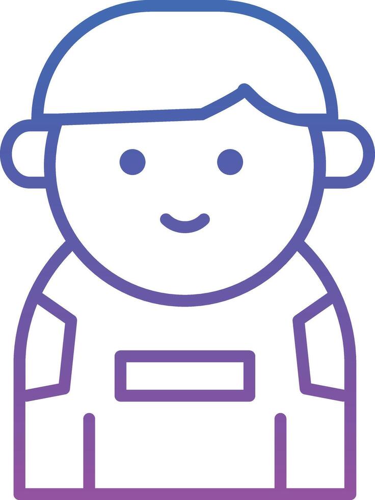 Child Illustration Icon vector