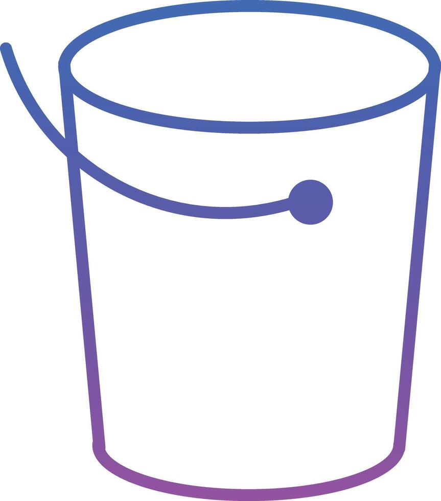 Bucket Illustration Icon vector