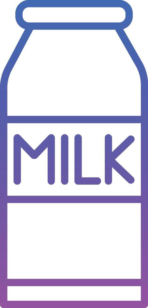 Milk Bottles Illustration Icon vector